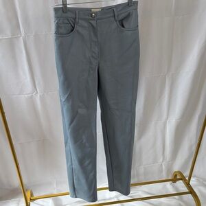 Wilfred Slate Baby Blue Straight Leg Vegan Leather Size 4